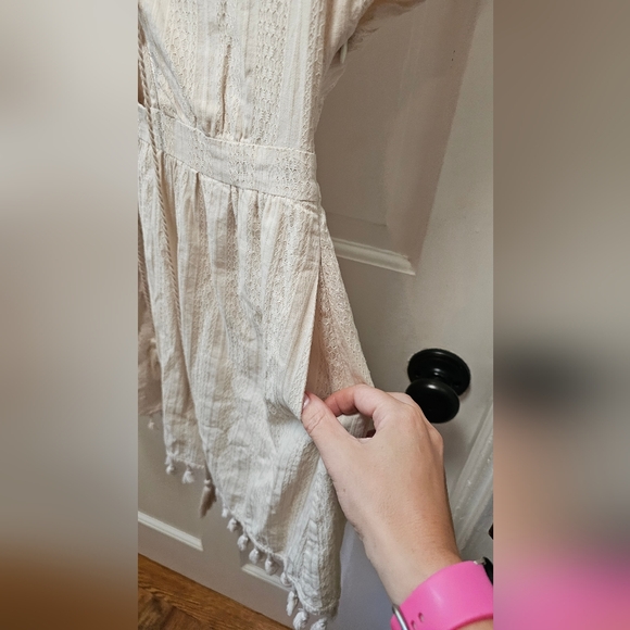 Ale by Alessandra Bruna Mini Dress off White Boho Size Small - Picture 5 of 9